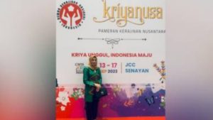 Ketua Dekranasda Kabgor Hadiri Pameran Kriyanusa 2023 di JCC Jakarta