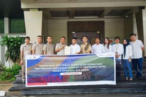 Pertamina Patra Niaga Sulawesi, BUMN Pertama yang Menerima Sertifikat Tanah Elektronik