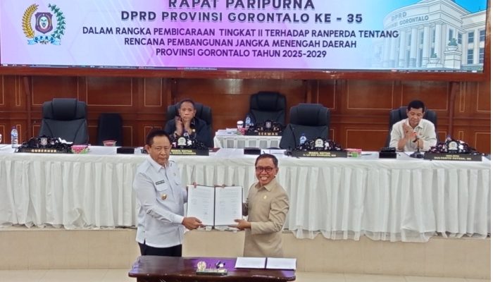 Deprov Gorontalo Setujui Ranperda RPJMD Menjadi Perda