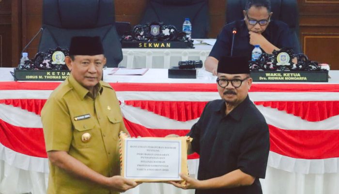 Seluruh Fraksi Deprov Gorontalo Terima Ranperda Perubahan APBD 2025