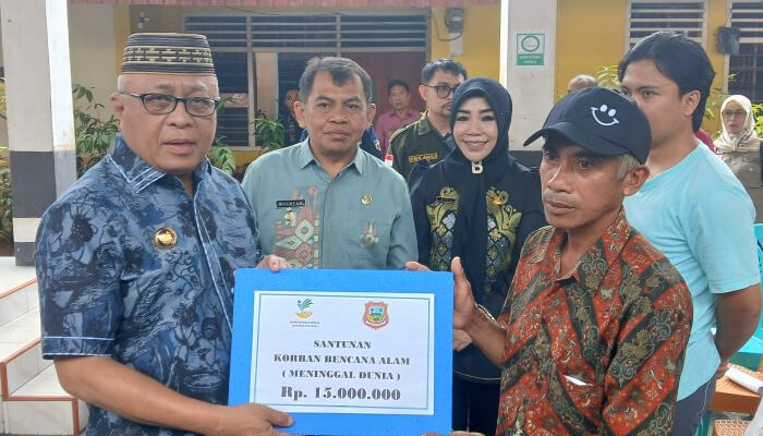 Puluhan Korban Angin Puting Beliung di Kabgor Terima Bantuan BBR