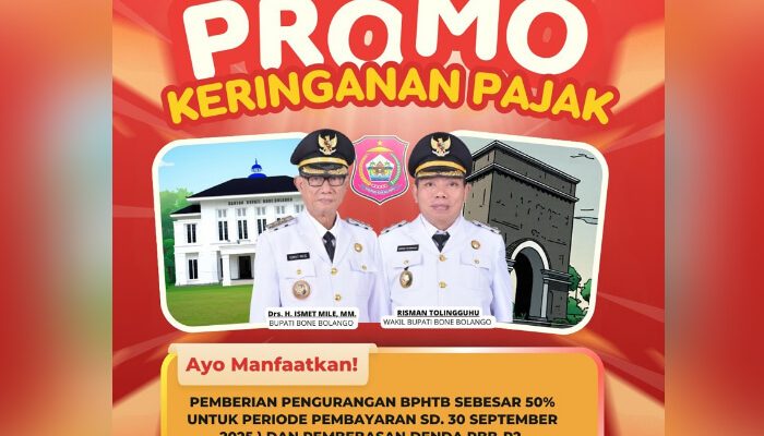 Manfaatkan Yuk, Pemkab Bone Bolango Berikan Keringanan untuk Bayar Pajak