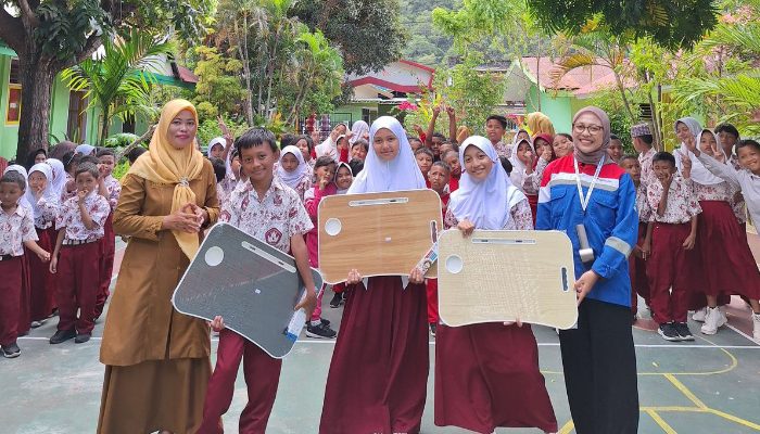 Pertamina Sulawesi Tanamkan Kepedulian Lingkungan Lewat Lomba Edukatif di SDN 42 Hulonthalangi