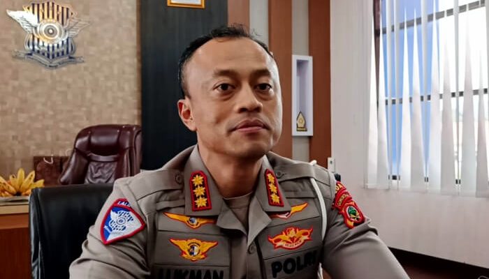 Pos Lantas di Simpang Lima Kota Gorontalo yang Rusak Pasca Demo Segera Diperbaiki