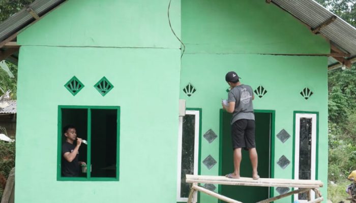 Rumah Warga Tonala Disulap Satgas TMMD Ke-126 Kodim 1315/KG Jadi Lebih Layak Huni