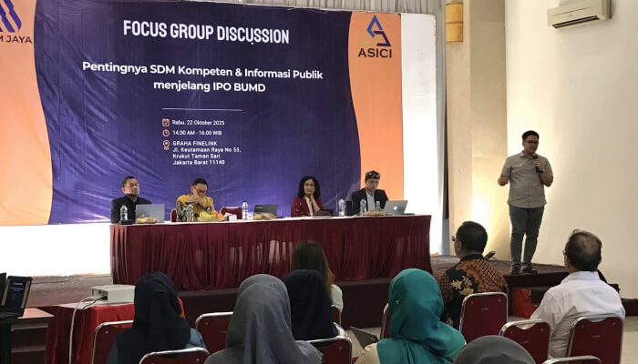 PAM Jaya Perkuat SDM dan Informasi Publik Menjelang IPO Melalui FGD Bersama ASICI