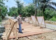 Aspirasi Syarifudin Bano Ditindaklanjuti, Jembatan Darurat di ruas Jalan Mulyonegoro Rampung Dibangun