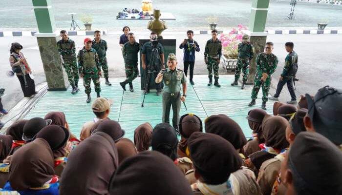 Korem 133/NW Beri Pembinaan Disiplin dan Karakter ke Peserta Peran Saka Nasional 2025