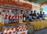 Kejari Kabgor Musnahkan Barang Bukti Narkoba hingga 110 Ribu Batang Rokok Ilegal
