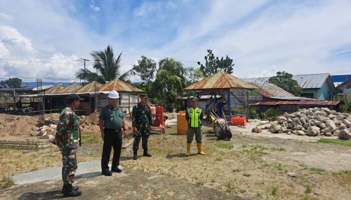 Kasipers Kasrem 133/NW Tinjau Lokasi Pembangunan KMP di Kabupaten Gorontalo