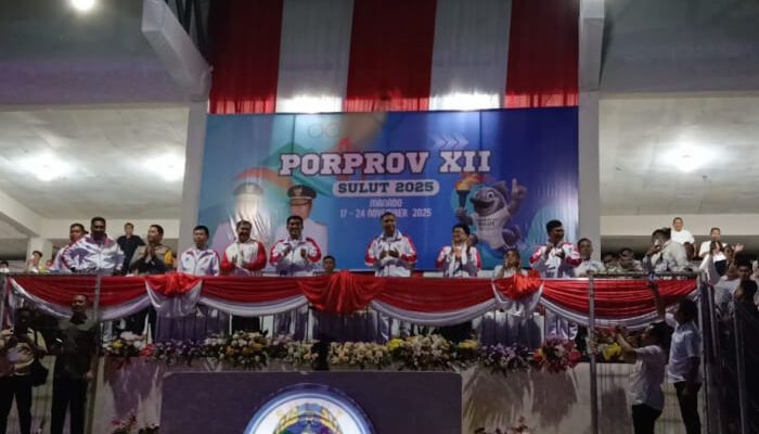 Gubernur Sulut Buka Porprov 2025 di Stadion Klabat, Ajak Atlet Jaga Sportivitas dan Raih Prestasi
