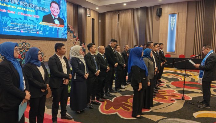 Arif Mahfudin Ibrahim Nakhodai PERADI Gorontalo, YLC Periode 2025-2028 Dilantik, dan 24 Advokat Diangkat