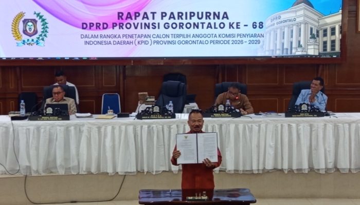 Paripurna Ke- 68, Deprov Gorontalo Tetapkan Anggota KPID Periode 2026-2029