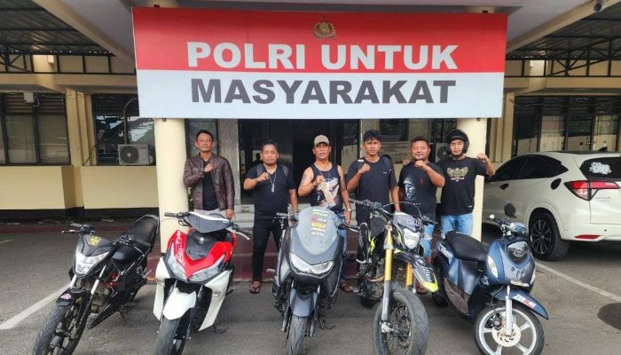 Polresta Gorontalo Kota Bongkar Sindikat Curanmor Lintas Provinsi, 5 Motor Curian Berhasil Diamankan