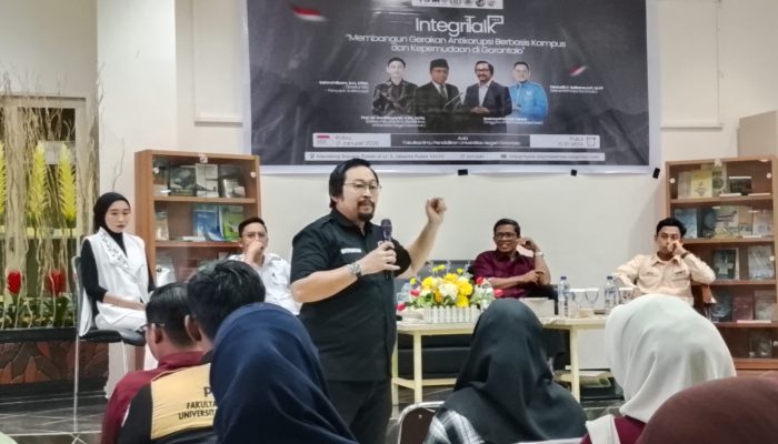 Jadi Narasumber di Integritalk UNG, Erwin Apresiasi Mahasiswa Insiatif Dialog Anti Korupsi