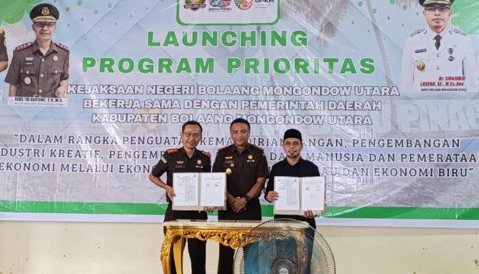 Gandeng Kejari, Pemkab Boltara Luncurkan Program Prioritas Ekonomi Hijau dan Biru