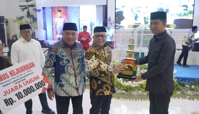 MTQ Kabupaten Gorontalo 2026 Ditutup, Kafilah Tabongo Raih Juara Umum
