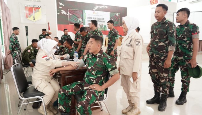 Korem 133/NW Gelar Penyuluhan dan Rikkes Berkala Bersama Rumkit dr. Eddy Kounang