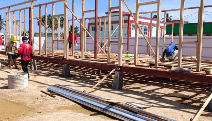 Nyawa Pekerja Dipertaruhkan, Proyek RSUD Boltara Garapan Brantas Abipraya Abaikan K3