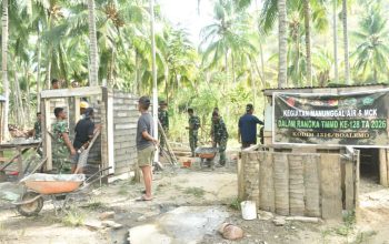 Satgas TMMD 128 Boalemo Bangun MCK Umum, Wujudkan Sanitasi Layak bagi Warga
