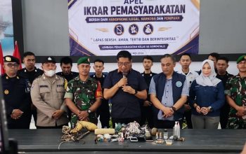 Lapas Gorontalo Gelar Ikrar Pemasyarakatan, Geledah Kamar Hunian dan Tes Urine Warga Binaan serta Petugas
