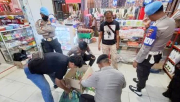 Puluhan Kosmetik Ilegal dan Ratusan Produk Kedaluwarsa Diamankan Polres Gorontalo dari Pasar Limboto