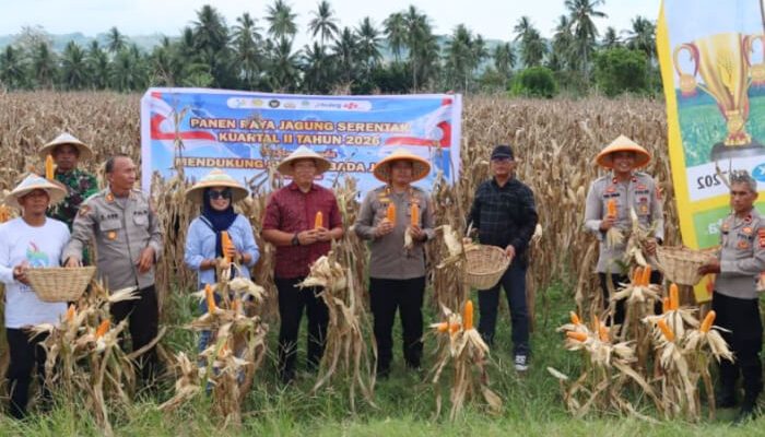 Kapolres Gorontalo Tegaskan Komitmen Kawal Produktivitas Jagung Dukung Swasembada Pangan