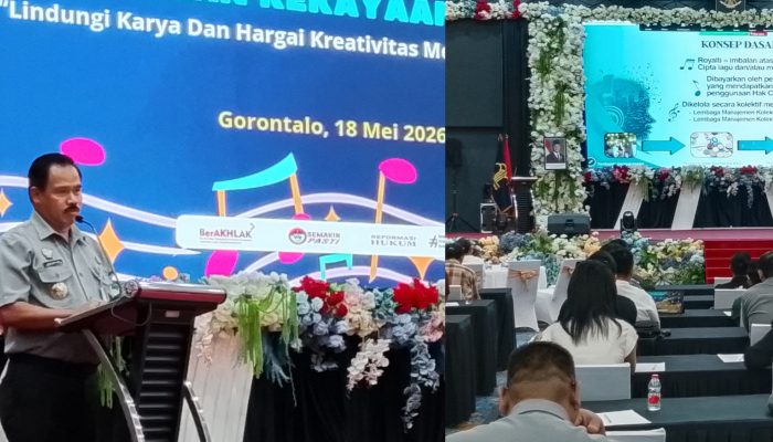 Lindungi Karya, Hargai Kreativitas: Kemenkum Gorontalo Sosialisasikan Kepatuhan Royalti