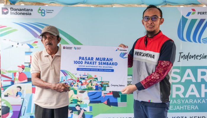Pertamina Sulawesi Distribusikan 1.000 Paket Sembako Bersubsidi untuk Warga Kendari