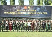 Dampingi Pangdam XIII/Merdeka di Upacara Penutupan TMMD 128, Danrem 133/NW Pastikan Infrastruktur Bermanfaat Jangka Panjang