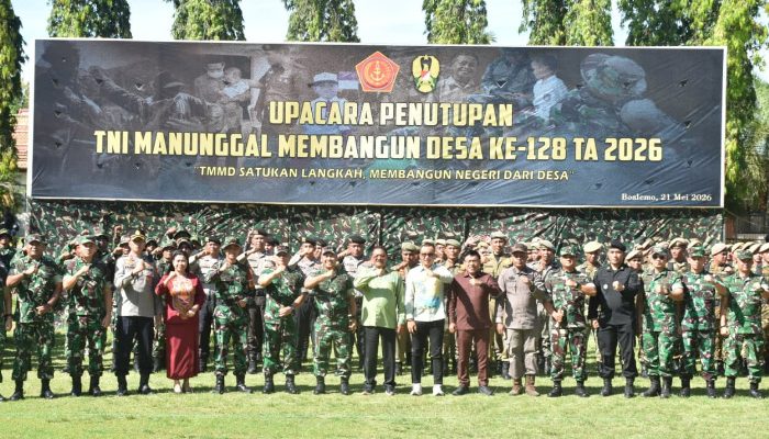 Dampingi Pangdam XIII/Merdeka di Upacara Penutupan TMMD 128, Danrem 133/NW Pastikan Infrastruktur Bermanfaat Jangka Panjang
