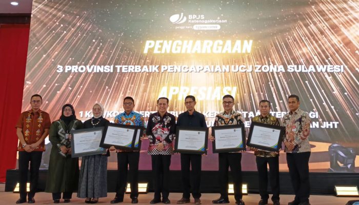 Pemprov Gorontalo Raih Penghargaan UCJ Jamsostek, Terbaik 1 se-Sulawesi dan Peringkat 5 Nasional