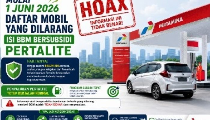 Pertamina Tegaskan Informasi dan Narasi Larangan Pertalite untuk Kendaraan Merk Tertentu per 1 Juni 2026 Tidak Benar