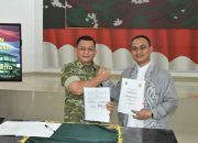 Danrem 133/NW Tanda Tangani Perjanjian Kerja Sama Pemeliharaan Danau Limboto TA 2026
