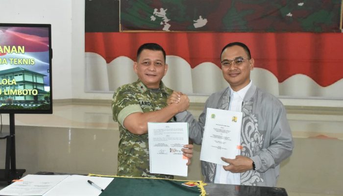 Danrem 133/NW Tanda Tangani Perjanjian Kerja Sama Pemeliharaan Danau Limboto TA 2026