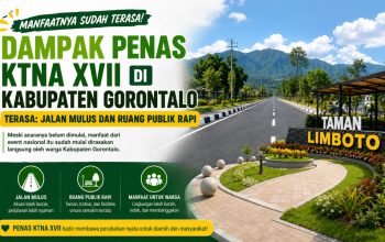 Dampak PENAS KTNA XVII di Kabupaten Gorontalo Terasa: Jalan Mulus dan Ruang Publik Rapi