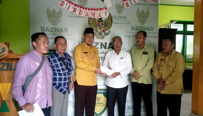 Lewat Zakat Masyarakat, Baznas Kabgor Bantu Ringankan Beban Korban Bencana di Gorut