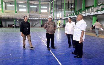 Wabup Kabgor Minta Renovasi GOR David Tonny Dipercepat Tanpa Kurangi Kualitas