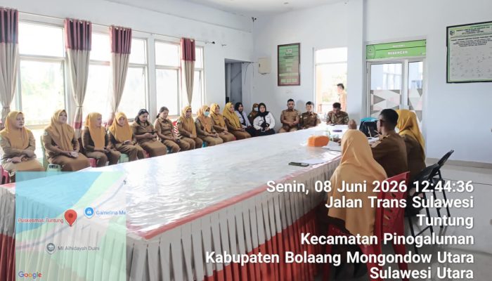 Kadis Kesehatan Boltara Monitoring dan Evaluasi Kinerja di Puskesmas Tuntung dan Buko