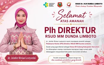 dr. Jeinfer Rivian Lestyorini Ditunjuk sebagai Plh Direktur RSUD Dunda Limboto