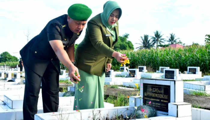 HUT Ke-80 Kodam XIII/Mdk, Korem 133/NW Ziarah dan Tabur Bunga di TMP Pentadio