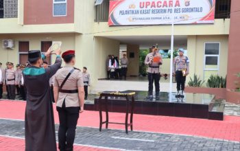 Lantik Kasat Reskrim Baru, Kapolres Gorontalo Tekankan Hukum Profesional dan Berkeadilan