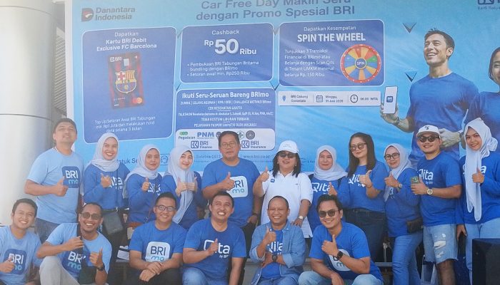 BRI Cabang Gorontalo Gelar Car Free Day, Perkuat Brand Awareness BRImo dan Dekatkan Layanan ke Masyarakat