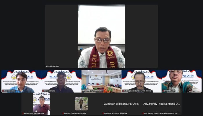 PERATIN-UNTAN Jalin Kerja Sama, Perkuat Ekosistem Hukum Digital dan Pengembangan Profesi Advokat
