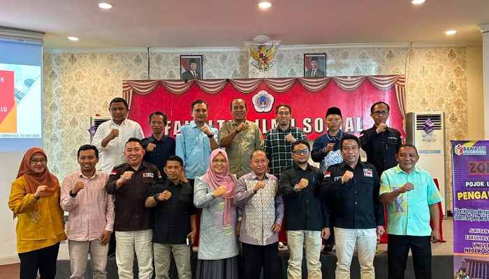 Bawaslu Gorontalo – FIS UNG Teken Kerjasama dan Launching Pojok Pengawasan