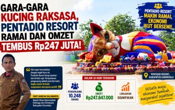 Gara-gara Kucing Raksasa, Pentadio Resort Ramai dan Omzet Capai Rp247 Juta