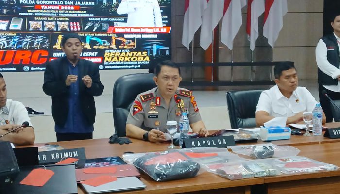 Polda Gorontalo Ungkap Kasus 3C Hingga PETI, Kapolda Tegaskan Komitmen Berantas Kejahatan