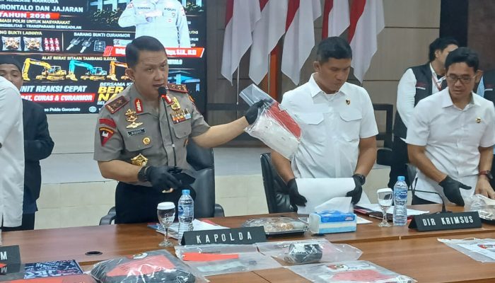 141 Tersangka dan 685 Gram Sabu Disita Polda Gorontalo dalam 6 Bulan
