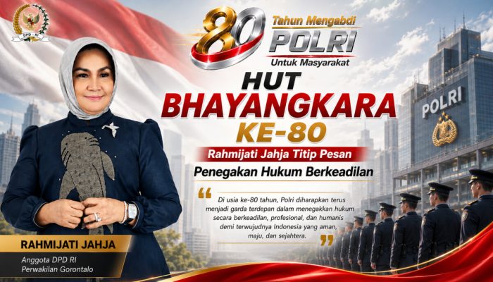 HUT Bhayangkara Ke-80, Rahmijati Jahja Titip Pesan Penegakan Hukum Berkeadilan