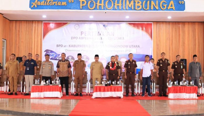 Bupati dan Wabup Boltara Hadiri Pertemuan ABPEDNAS Sulut, Tekankan Penguatan Peran BPD